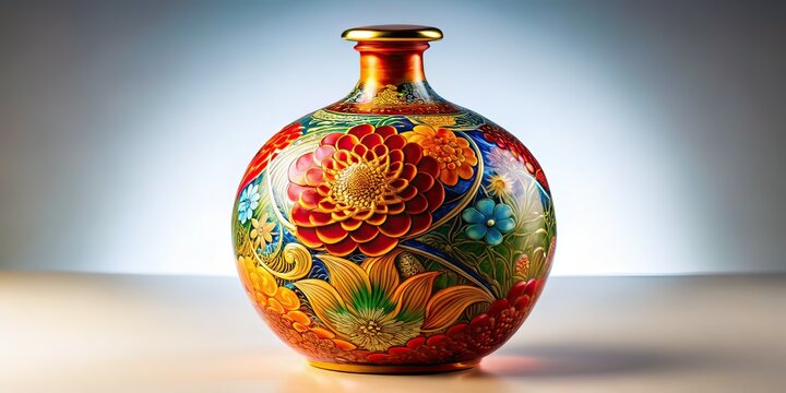Hata Bottle Isolated - AI Photography, Still Life, Glassware,  Elegant, Modern
