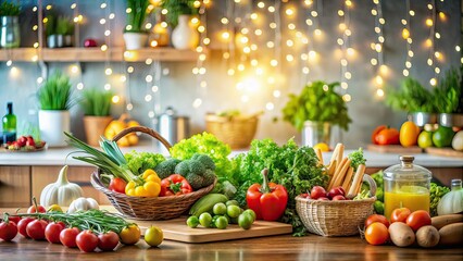 Healthy Cooking, Bokeh Kitchen, Nutritious Meal Prep, Disease Prevention