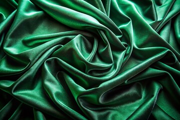 Obraz premium Luxurious Green Velvet Drape - Elegant Night Photography Stock Photo