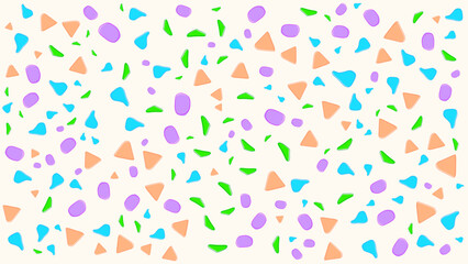 SEAMLESS HAND DRAWN DOODLE BLOB SHAPES PATTERN TEXTURE COLORFUL TEMPLATE ABSTRACT BACKGROUND TRENDY DESIGN VECTOR