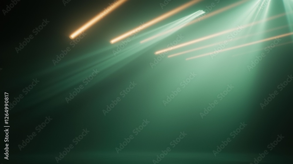 Poster abstract background with a dark green color. the background is predominantly black, with a gradient 
