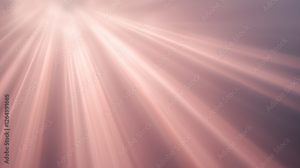 Poster abstract background with a gradient of light pink and purple colors. the light rays are radiating fr