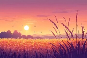 The shining joy of harvest in the golden rice fields
