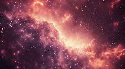 Triangulum Galaxy, its delicate arms filled with clusters of newborn stars and vast regions of interstellar gas, glowing in soft pastel hues.