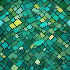 Design Hintergrund Grafik im Mosaik-Stil - Grüntöne