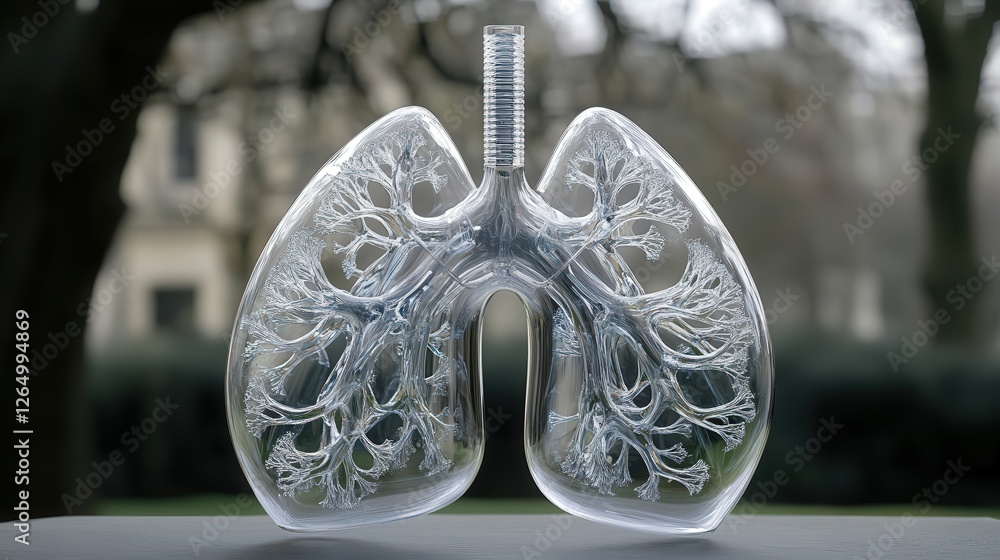 Poster bioengineered artificial lung that enhances oxygen absorption.