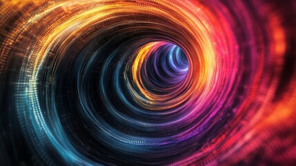 Whirling Colors of Data: A Journey Through an Organic Vortex