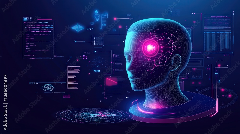Poster ai-powered personal assistant that operates via neural interface