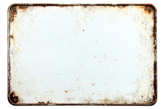 Rectangular frame rusted metal surface appears to be Rusty sign
