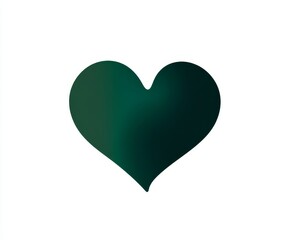 The green gradient love icon is ideal for Valentine's Day, White Day, Mother's Day, Father's Day, confessions, and lover's card designs