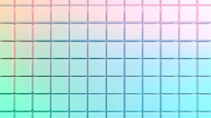 Pastel Cubes Gradient Color Block Pattern Design