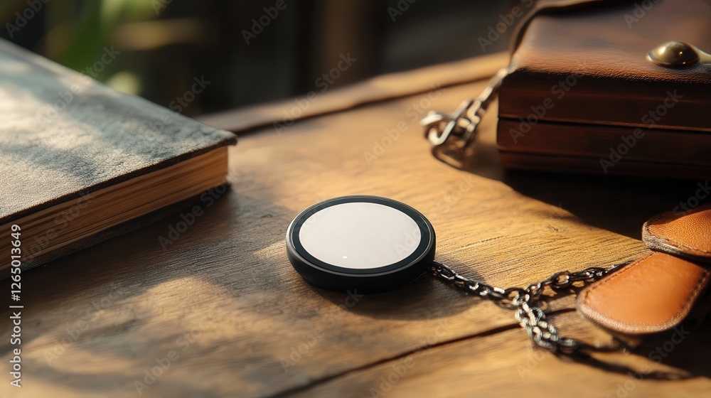 Poster bluetooth tracker with a minimalist design, powerful range, and intuitive app for locating lost item