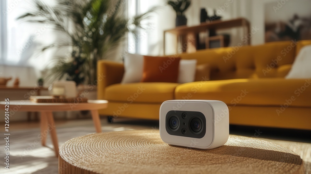Poster home projector with a minimalist design, easy-to-use interface, and high-quality resolution for crea