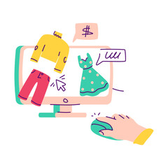 ordering clothes online