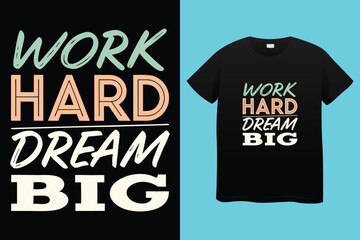 Typography T Shirt Design, Motivational typography t shirt design, custom, minimalist, success, hard work, future, make your own luck