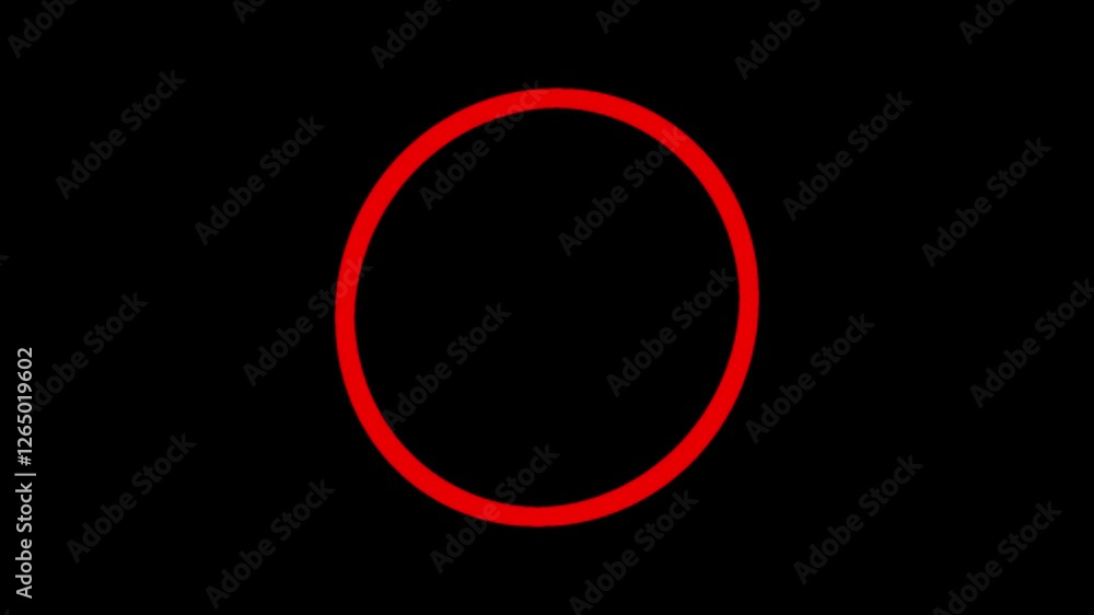 Poster hand drawn red brush stroke circle highlight with alpha channel