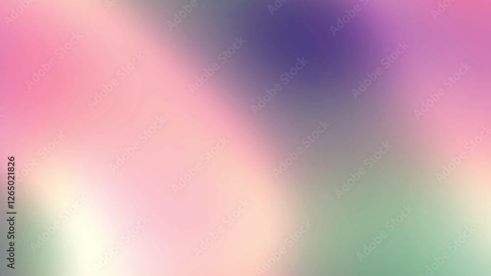 Poster Pastel colorful abstract gradient, background animation, liquid color change modern wallpaper, seamless repeat loop