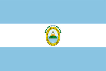 Flag of the Federal Republic of Central America. Vector illustration