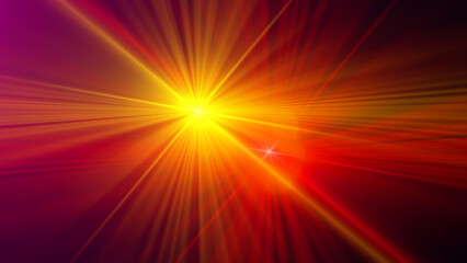Golden sun flare.bright warm glow lens.abstract design