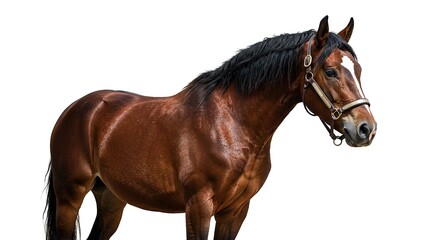 Criollo Horse on White Background