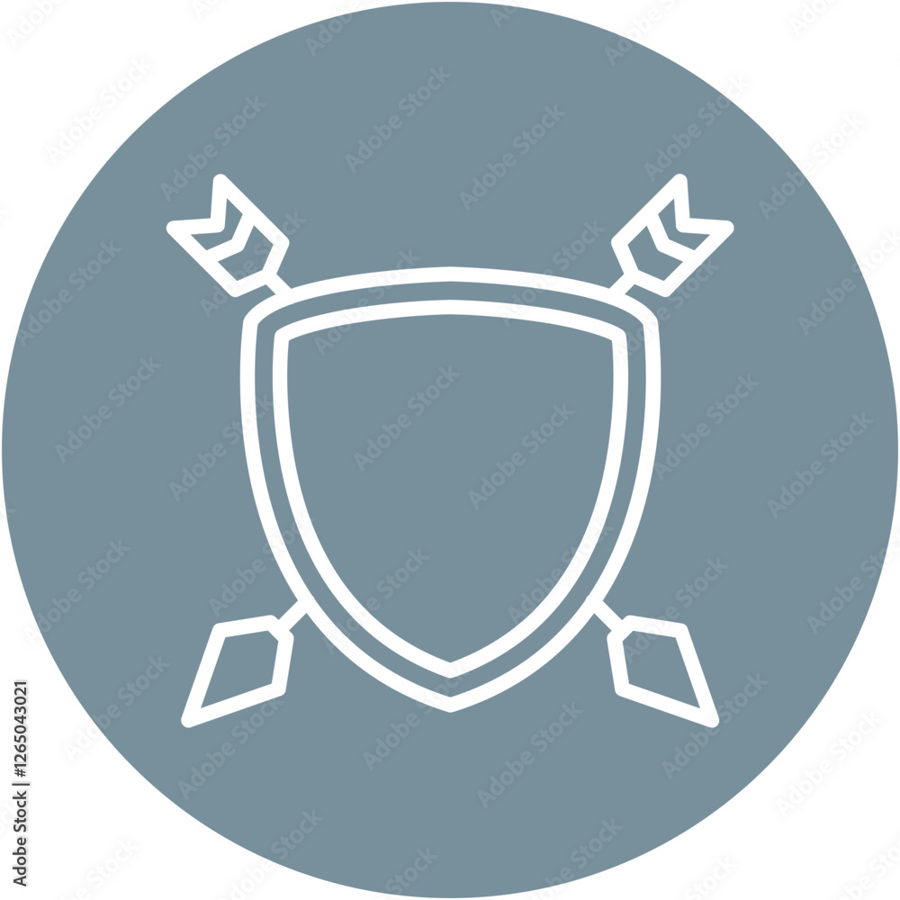 Wall mural Kingdom Arrow Icon