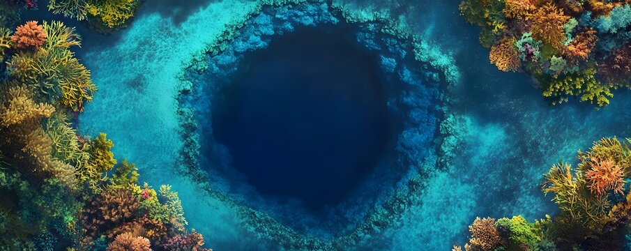 Belize Blue Hole Painting By Olga Nikitina | Pixels