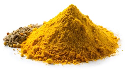 Turmeric and Spice Blend Powder Pile