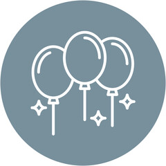 Anniversary Balloons Icon