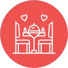 Romantic Dinner Icon