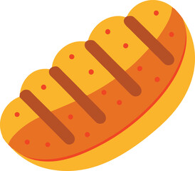 Anadama bread in USA vector illustration
