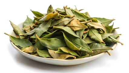 Dried Tea Leaves in Bowl