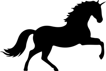 Unicorn Silhouette Vector Art, Magical Unicorn Silhouette Design, Fantasy Unicorn Vector Illustration, Unicorn Head Silhouette Art, Elegant Unicorn Vector Graphic, Black Unicorn Silhouette Design, Uni