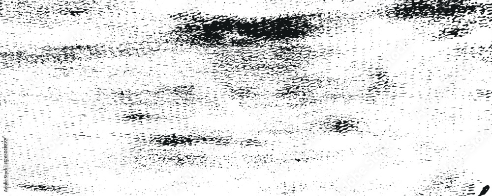 Poster distressed backdrop vector illustration. isolated black on white background. grunge halftone print f