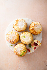 Homemade muffins with berries
