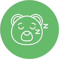 Sleepy Bear Icon