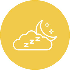 Sleepy Cloud Icon