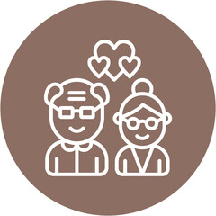 Grandparents Love Icon