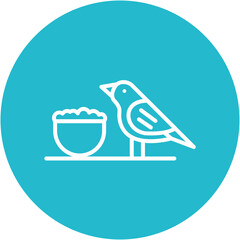 Bird Feeding Icon