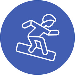 Snowboarding Icon