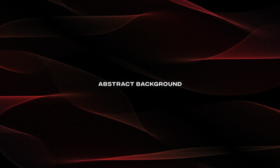 dark background with elegant abstract red lines