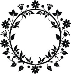 A vector drawing represent colorful floral frame design illustration