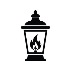 old lantern isolated on white background