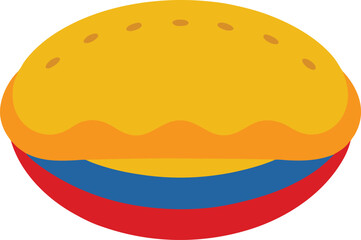 Arepa Cake Venezuela Colombia Illustration 