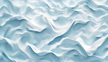 Obraz premium Abstract Soft Wave Pattern With Smooth Lines, Flowing Background In Pastel Light Blue Color