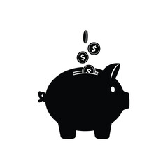 piggy bank with dollar sign