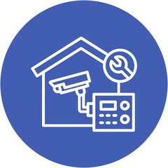 Home Security System Repair Icon