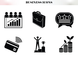 Set of business icons