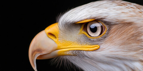Close-up of an Eagle's Head and Eye