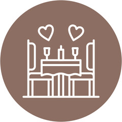 Romantic Dinner Icon