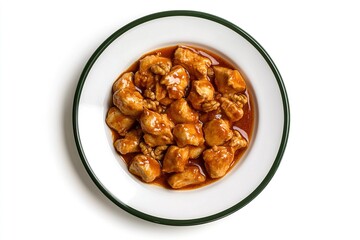 Fototapeta premium A realistic photograph of chicken and walnuts